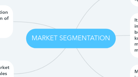 Mind Map: MARKET SEGMENTATION