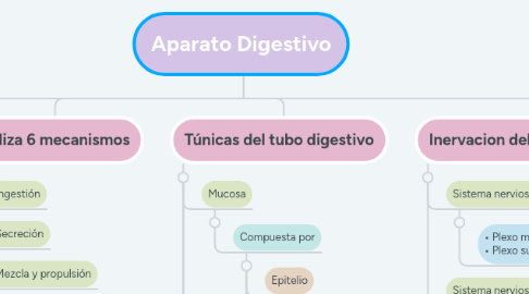 Mind Map: Aparato Digestivo