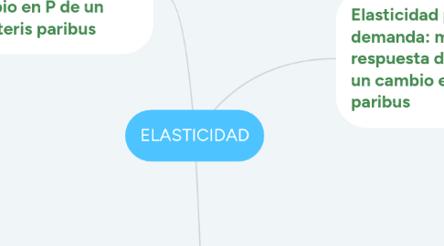 Mind Map: ELASTICIDAD