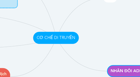 Mind Map: CƠ CHẾ DI TRUYỀN