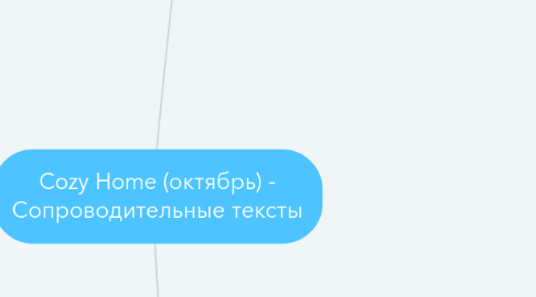 Mind Map: Cozy Home (октябрь) - Сопроводительные тексты