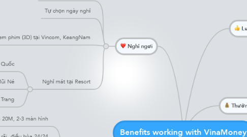 Mind Map: Benefits working with VinaMoney