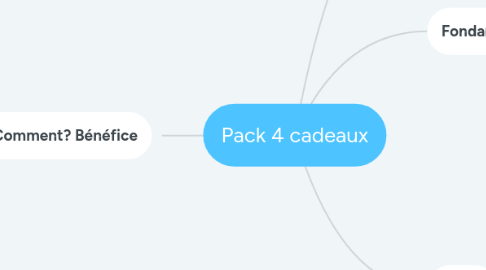 Mind Map: Pack 4 cadeaux