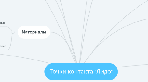 Mind Map: Точки контакта "Лидо"