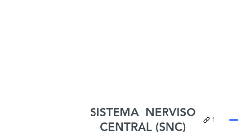 Mind Map: SISTEMA  NERVISO CENTRAL (SNC)