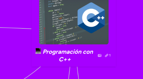 Mind Map: Programación con  C++