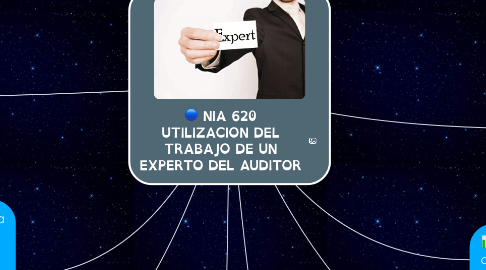 Mind Map: NIA 620 UTILIZACION DEL TRABAJO DE UN EXPERTO DEL AUDITOR