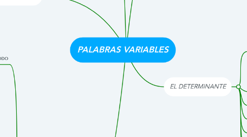 Mind Map: PALABRAS VARIABLES