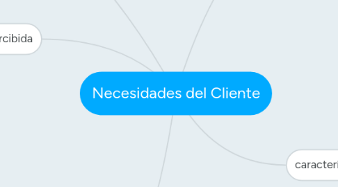 Mind Map: Necesidades del Cliente