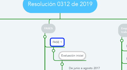 Mind Map: Resolución 0312 de 2019