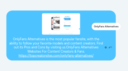 Mind Map: OnlyFans Alternatives is the most popular fansite, with the ability to follow your favorite models and content creators. Find out its Pros and Cons by visiting us.OnlyFans Alternatives Websites For Content Creators & Fans. https://topcreatorsites.com/onlyfans-alternatives/