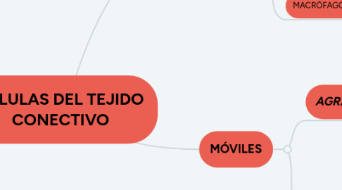 Mind Map: CÉLULAS DEL TEJIDO CONECTIVO