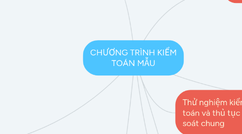 Mind Map: CHƯƠNG TRÌNH KIỂM TOÁN MẪU