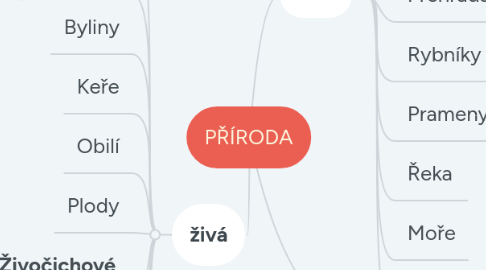 Mind Map: PŘÍRODA