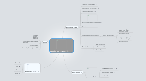 Mind Map: GESTIÓN POR PROCESOS