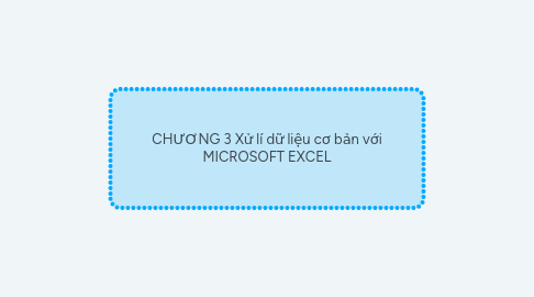 Mind Map: CHƯƠNG 3 Xử lí dữ liệu cơ bản với MICROSOFT EXCEL