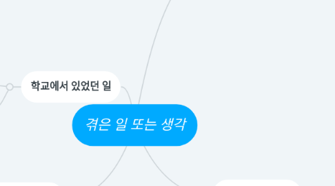 Mind Map: 겪은 일 또는 생각