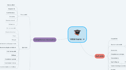 Mind Map: Vétérinaire