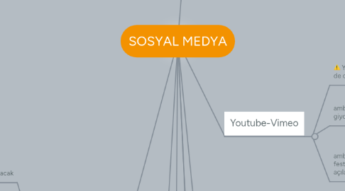 Mind Map: SOSYAL MEDYA