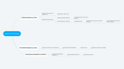 Mind Map: EVENTO ADVERSO