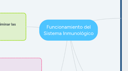 Mind Map: Funcionamiento del Sistema Inmunológico