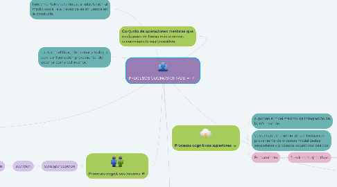 Mind Map: PROCESOS COGNOSICITIVOS