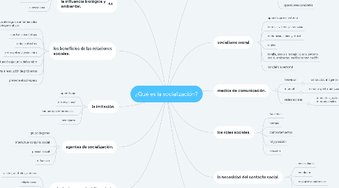 Mind Map: ¿Qué es la socialización?