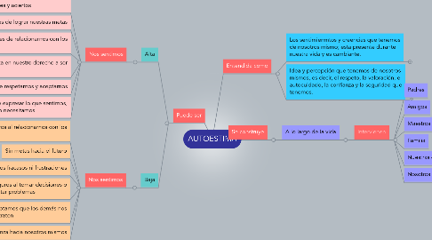 Mind Map: AUTOESTIMA