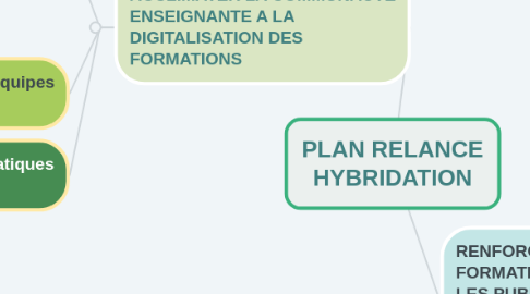 Mind Map: PLAN RELANCE HYBRIDATION