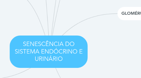 Mind Map: SENESCÊNCIA DO SISTEMA ENDÓCRINO E URINÁRIO