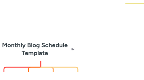 Mind Map: Monthly Blog Schedule