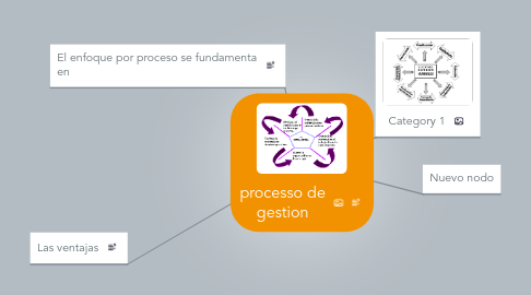 Mind Map: processo de gestion