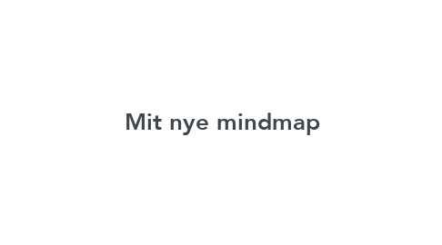 Mind Map: Mit nye mindmap