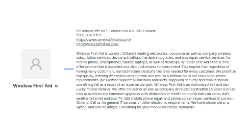 Mind Map: Wireless First Aid