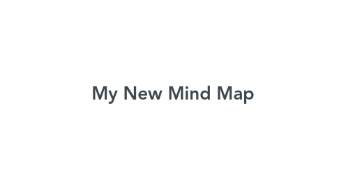 Mind Map: My New Mind Map