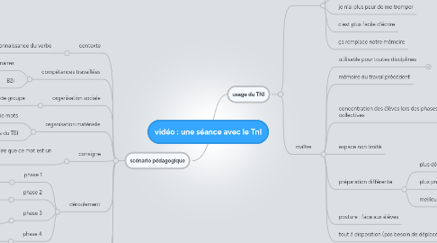 Mind Map: vidéo : une séance avec le TnI