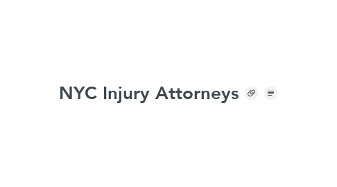 Mind Map: NYC Injury Attorneys