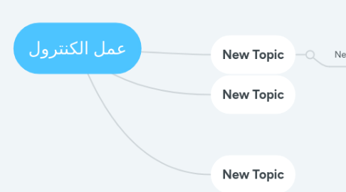Mind Map: عمل الكنترول