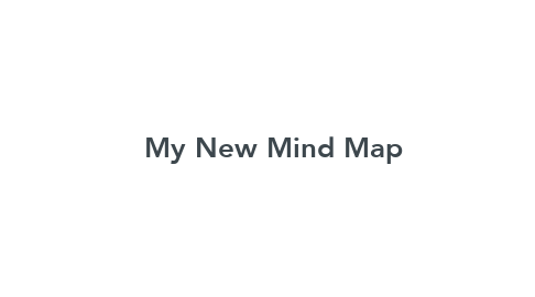 Mind Map: My New Mind Map