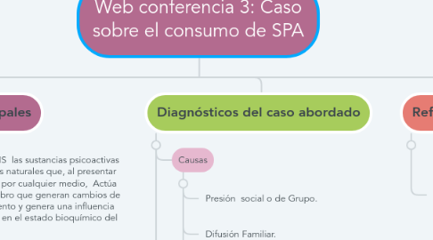 Mind Map: Web conferencia 3: Caso sobre el consumo de SPA