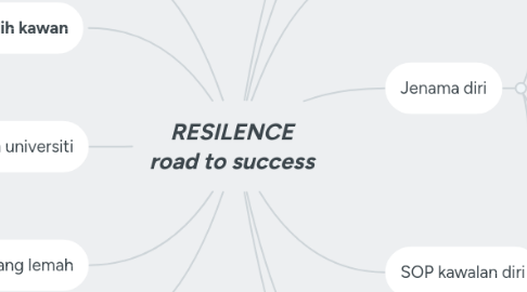 Mind Map: RESILENCE road to success