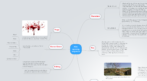 Mind Map: Film opening sequence