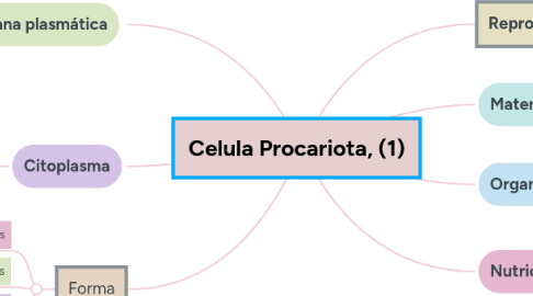 Mind Map: Celula Procariota, (1)