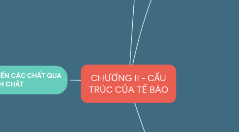 Mind Map: CHƯƠNG II - CẤU TRÚC CỦA TẾ BÀO