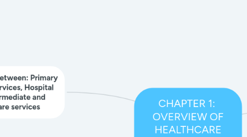 Mind Map: CHAPTER 1: OVERVIEW OF HEALTHCARE ENVIRONMENT IN SINGAPORE
