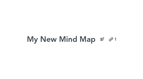 Mind Map: My New Mind Map