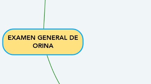Mind Map: EXAMEN GENERAL DE ORINA