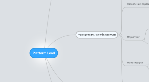 Mind Map: Platform Lead