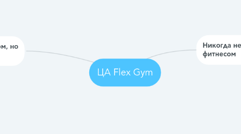 Mind Map: ЦА Flex Gym