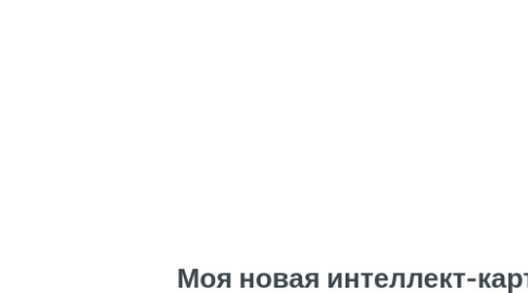 Mind Map: Моя новая интеллект-карта